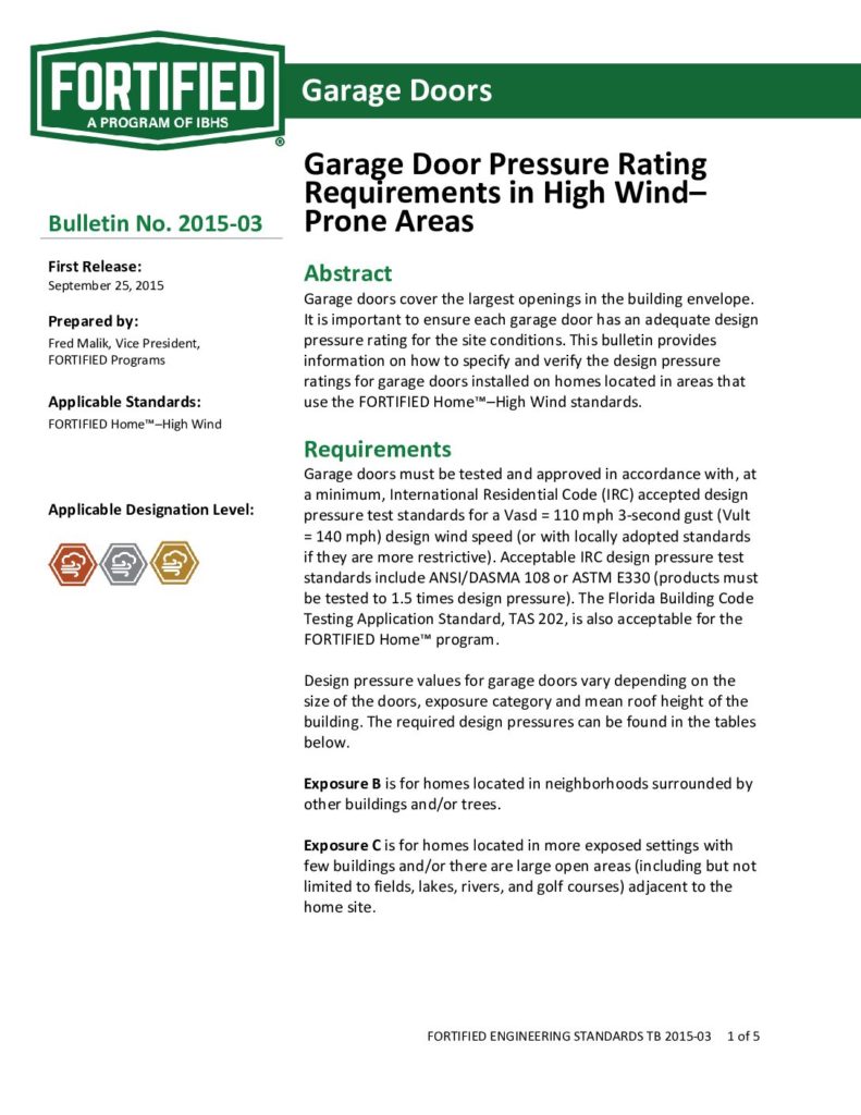 2015-03 : Garage Doors