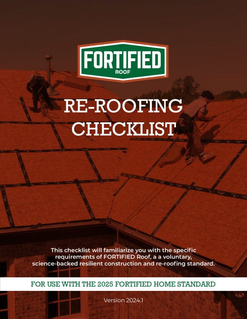 Re-Roofing Checklist
