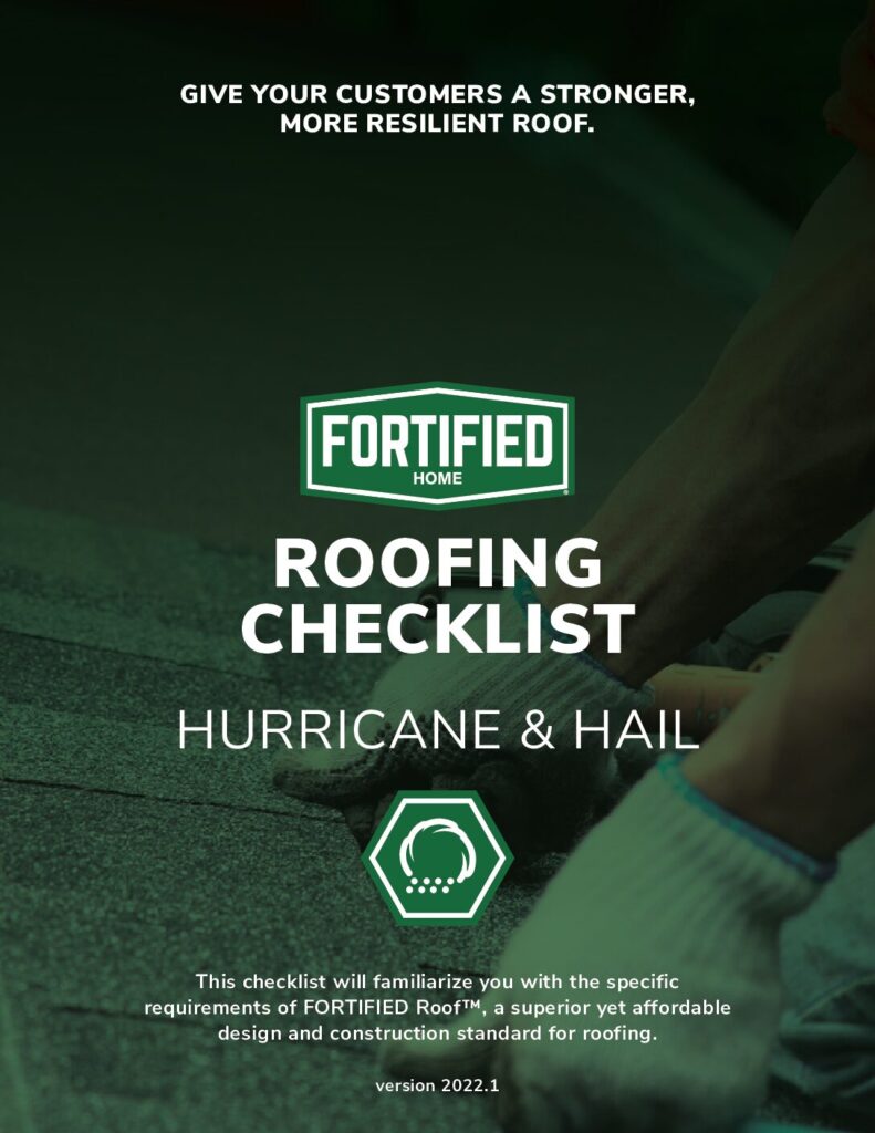Re-Roofing Checklist – Hurricane & Hail